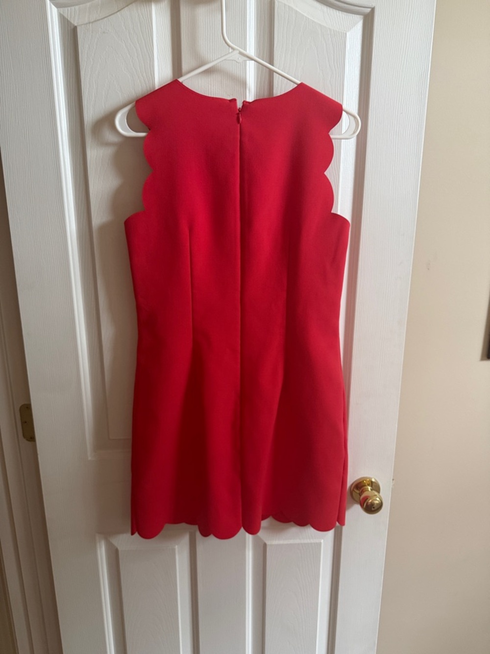 ๐ธJ. Crew: Pink Scalloped Sheath Mini Dress - Picture 6 of 6